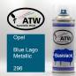 Preview: Opel, Blue Lago Metallic, 296: 400ml Sprühdose, von ATW Autoteile West.